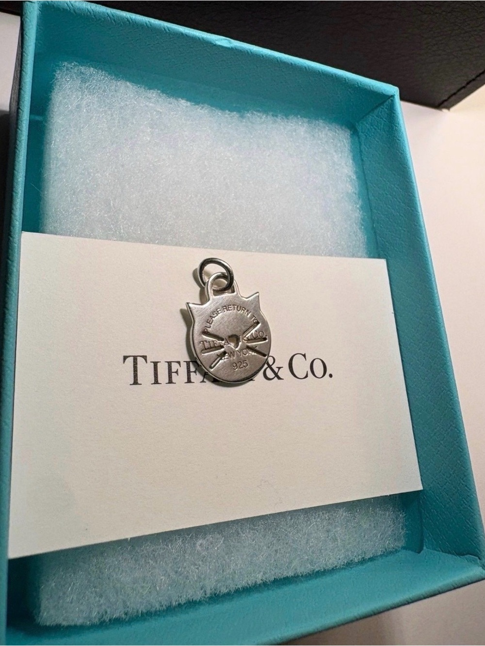 Tiffany & Co. Retired Cat Charm – Sterling Silver